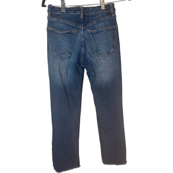 2/$30 ZARA Womens Size 2 Distressed Hem Straight Leg Jeans - Picture 9 of 12